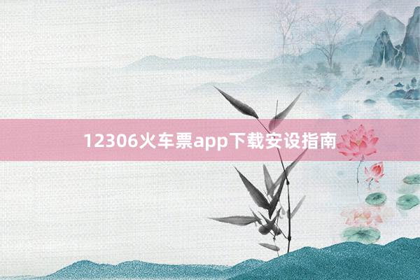 12306火车票app下载安设指南